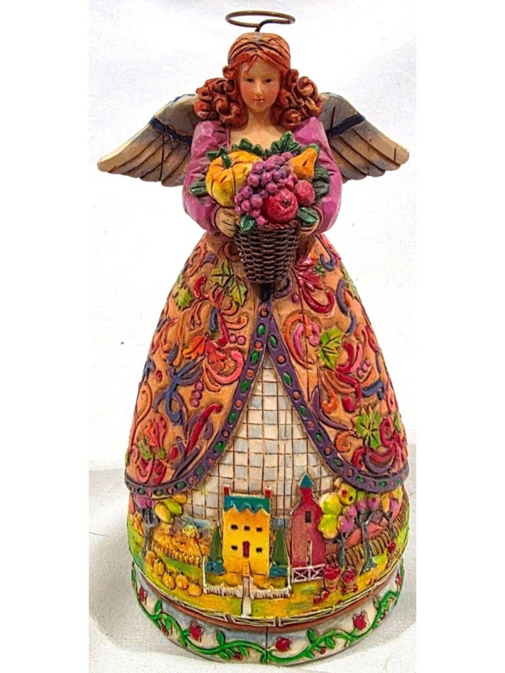 Jim Shore BOUNTIFUL ANGEL Christmas Figurine Heartwood Creek 4006722 farm figure